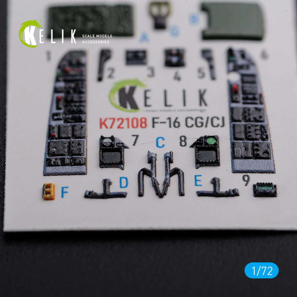 Kelik K3D72108 1:72 Lockheed-Martin F-16CG/CJ interior