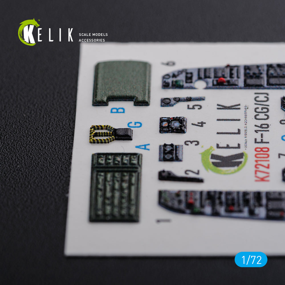 Kelik K3D72108 1:72 Lockheed-Martin F-16CG/CJ interior