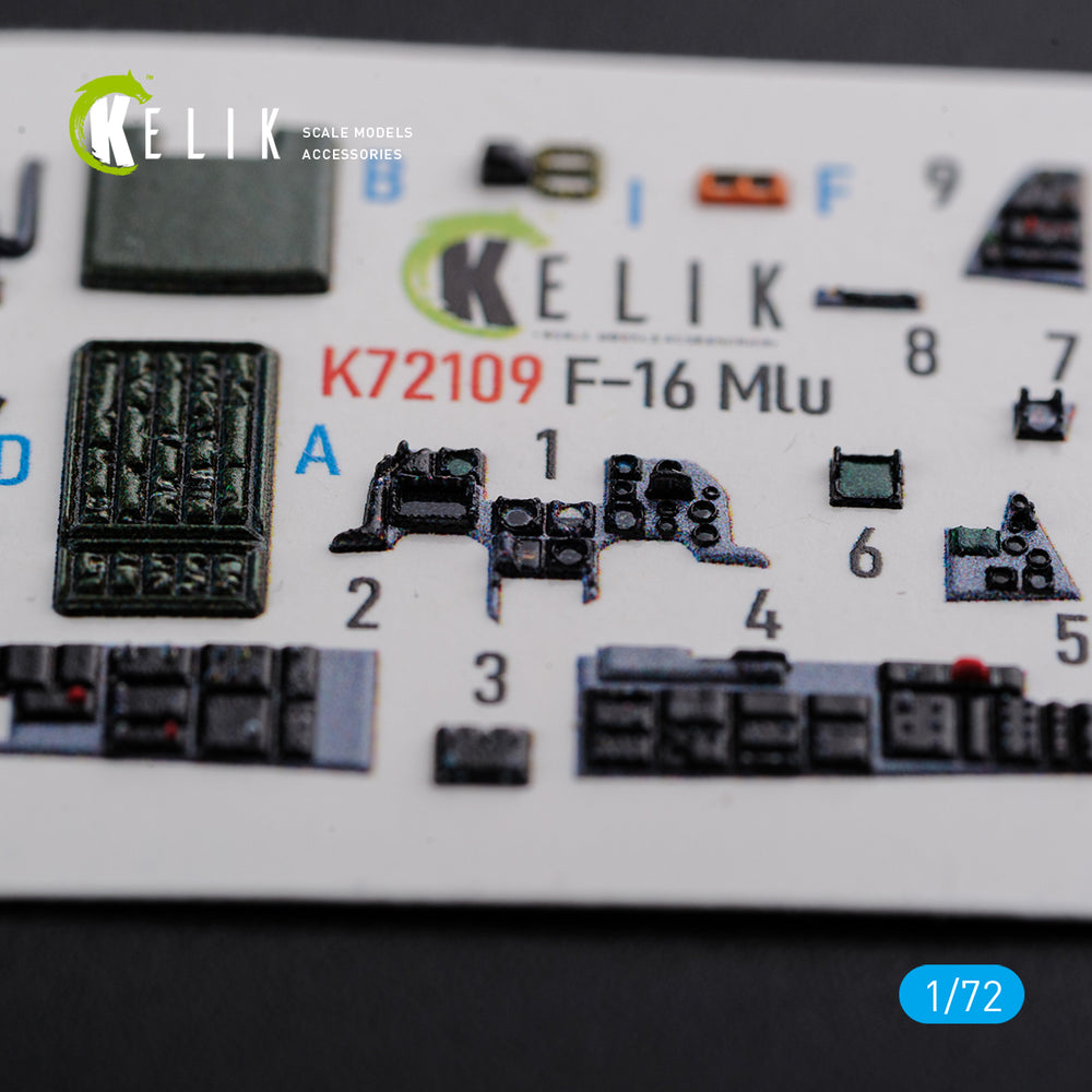 Kelik K3D72109 1:72 Lockheed-Martin F-16MLU interior