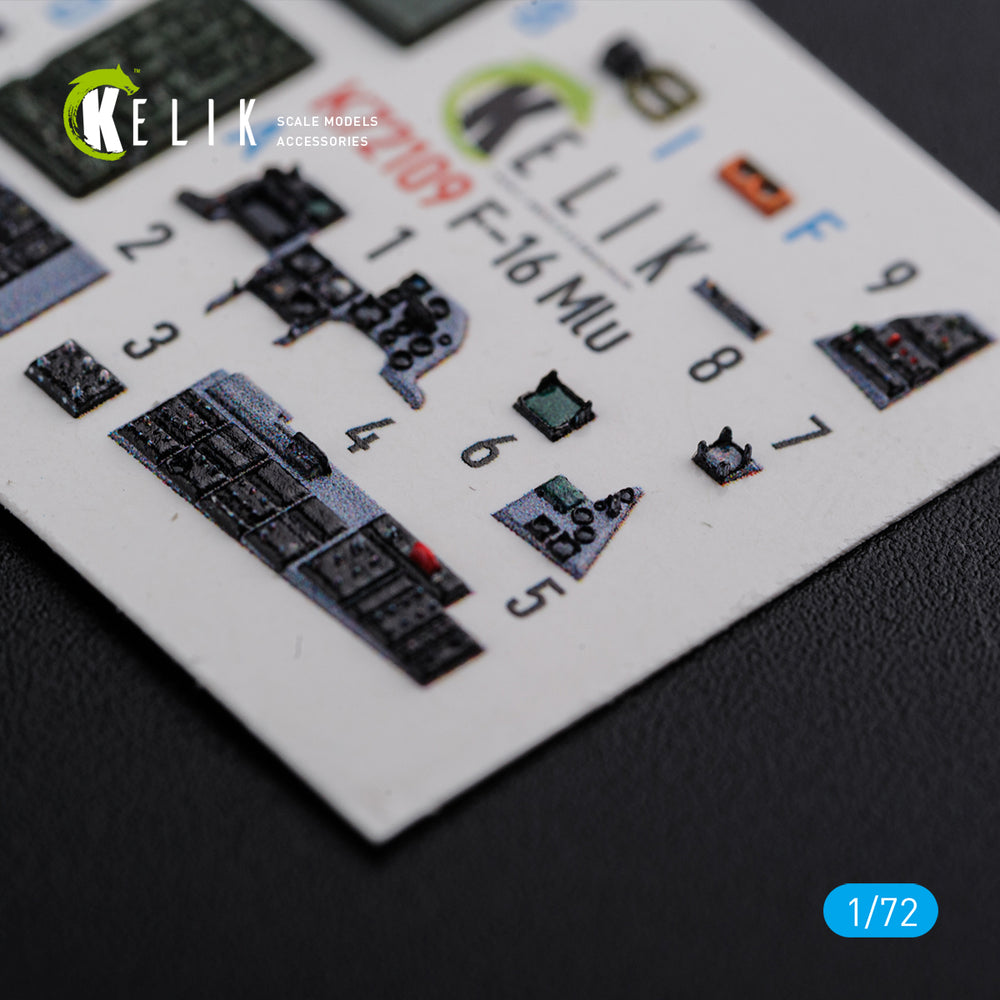 Kelik K3D72109 1:72 Lockheed-Martin F-16MLU interior