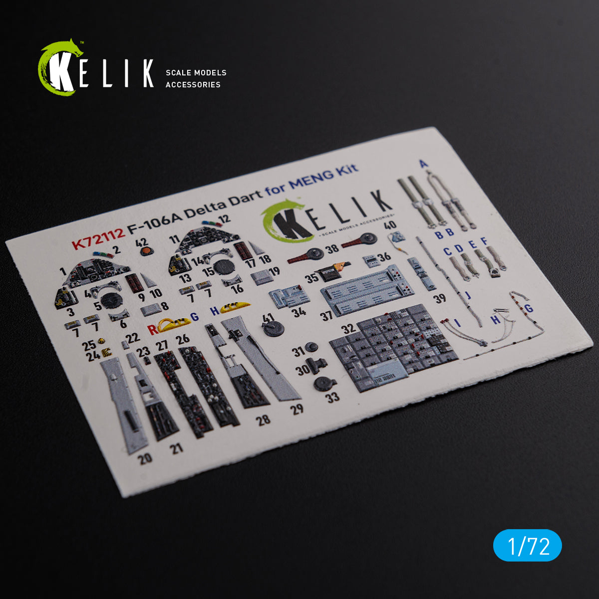 Kelik K3D72112 1:72 Convair F-106A Delta Dart interior