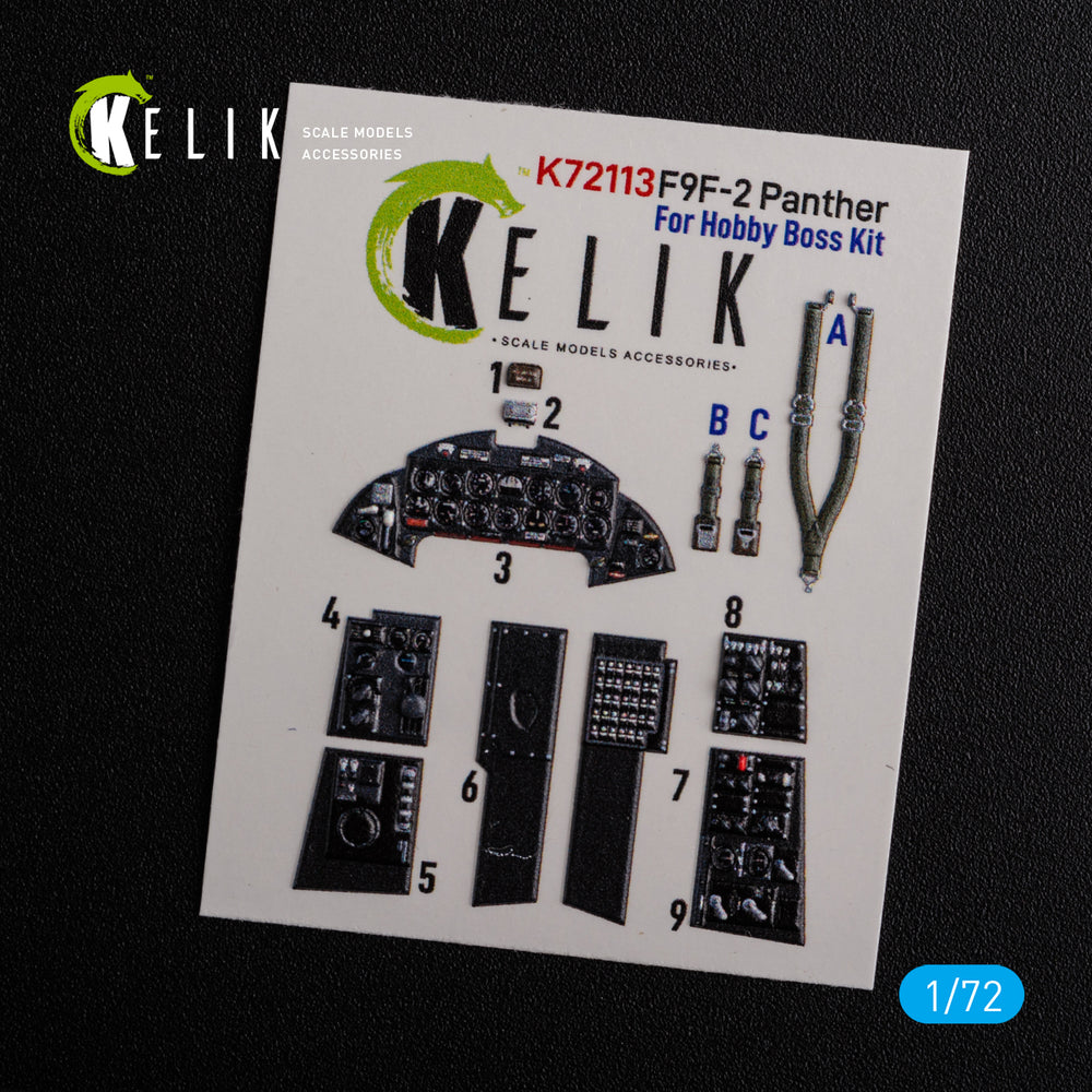 Kelik K3D72113 1:72 Grumman F9F-2 Panther interior