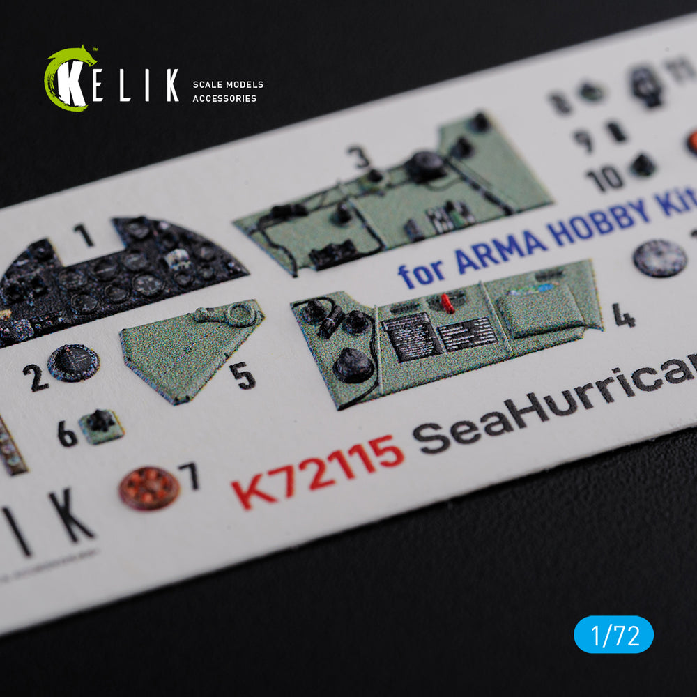 Kelik K3D72115 1:72 Hawker Sea Hurricane Mk.I interior