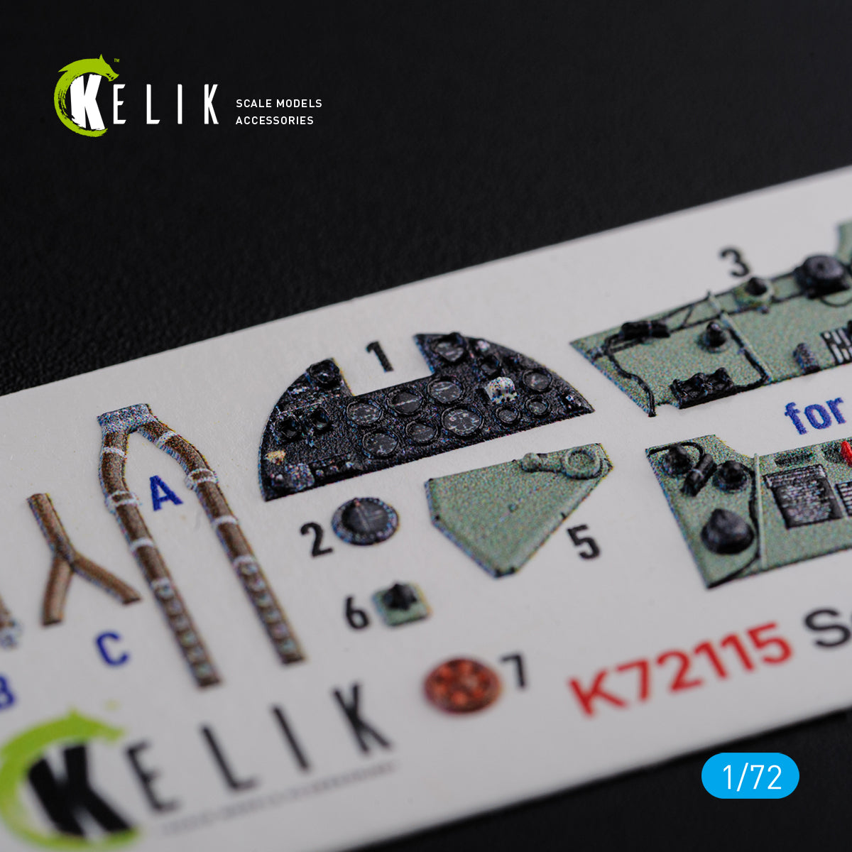 Kelik K3D72115 1:72 Hawker Sea Hurricane Mk.I interior