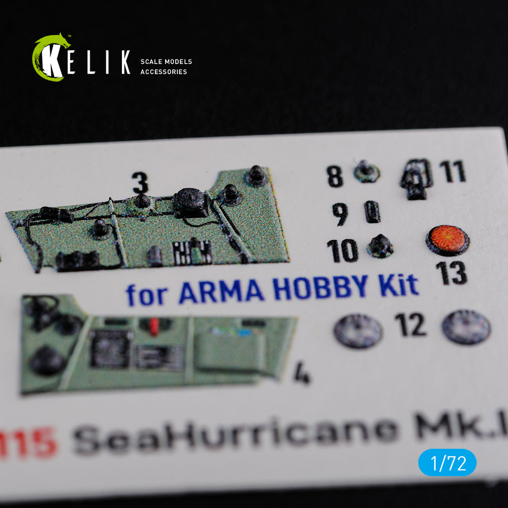 Kelik K3D72115 1:72 Hawker Sea Hurricane Mk.I interior