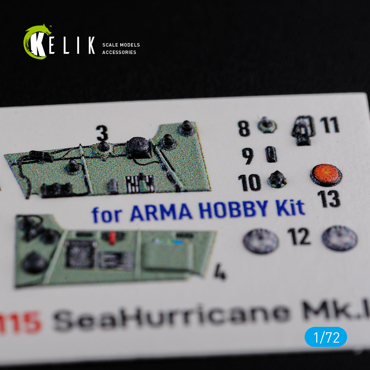 Kelik K3D72115 1:72 Hawker Sea Hurricane Mk.I interior