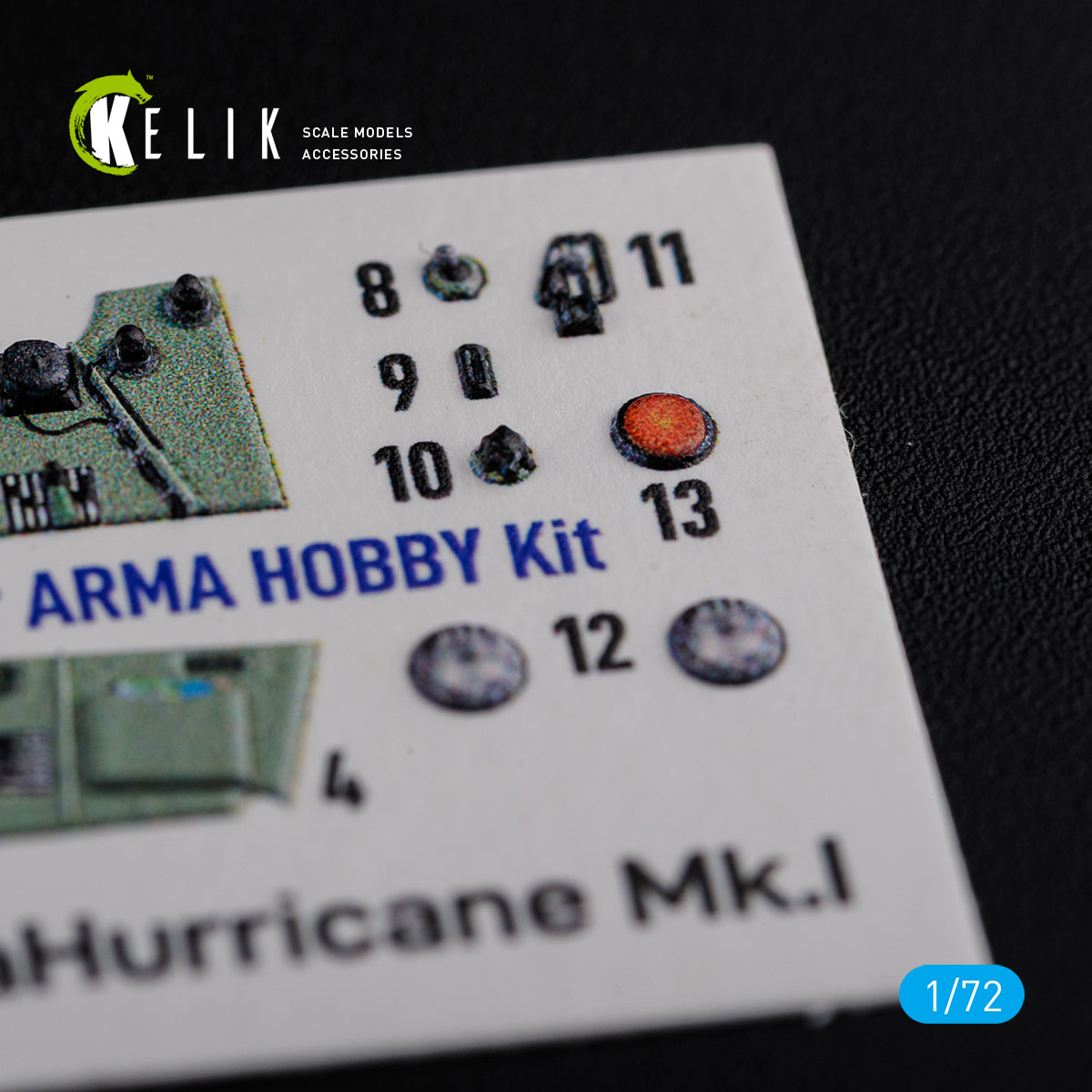 Kelik K3D72115 1:72 Hawker Sea Hurricane Mk.I interior
