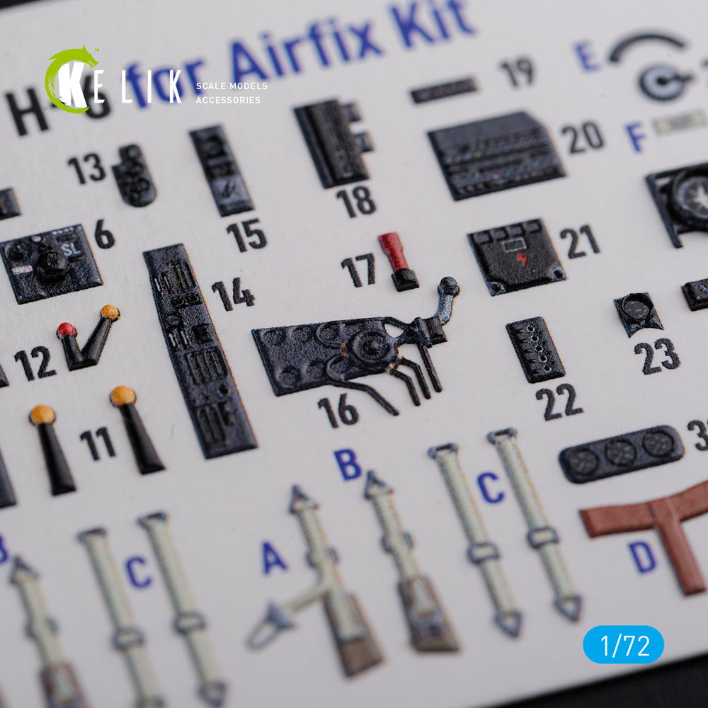 Kelik K3D72116 1:72 Heinkel He-111H-6 interior