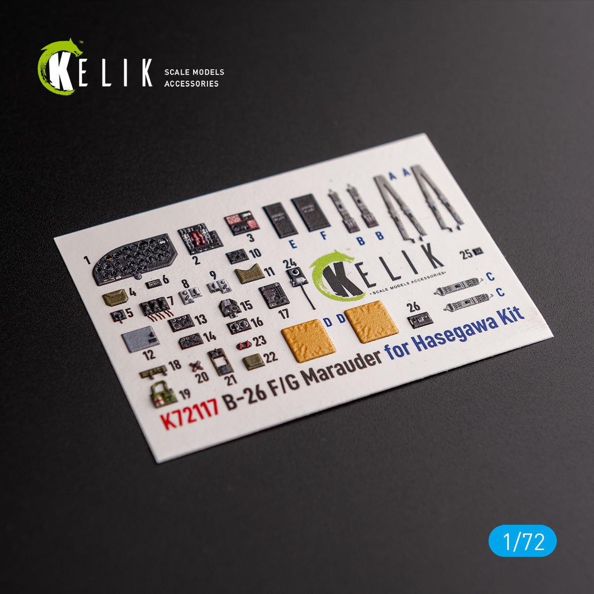 Kelik K3D72117 1:72 Martin B-26F/B-26G Marauder