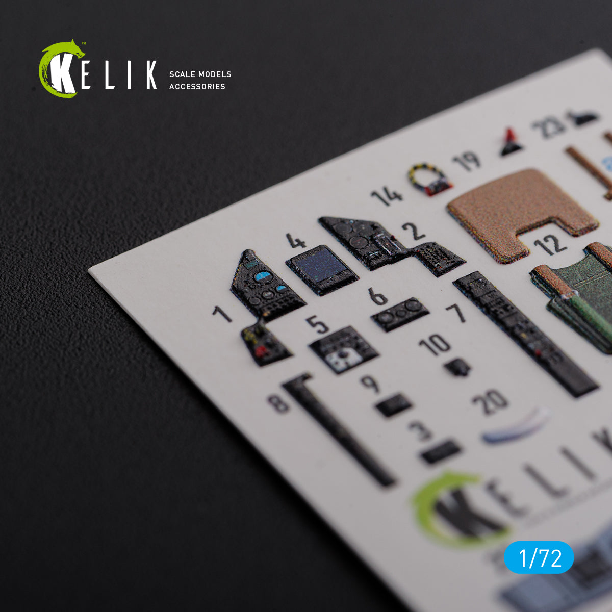 Kelik K3D72119 1:72 Dassault_Mirage 2000C interior