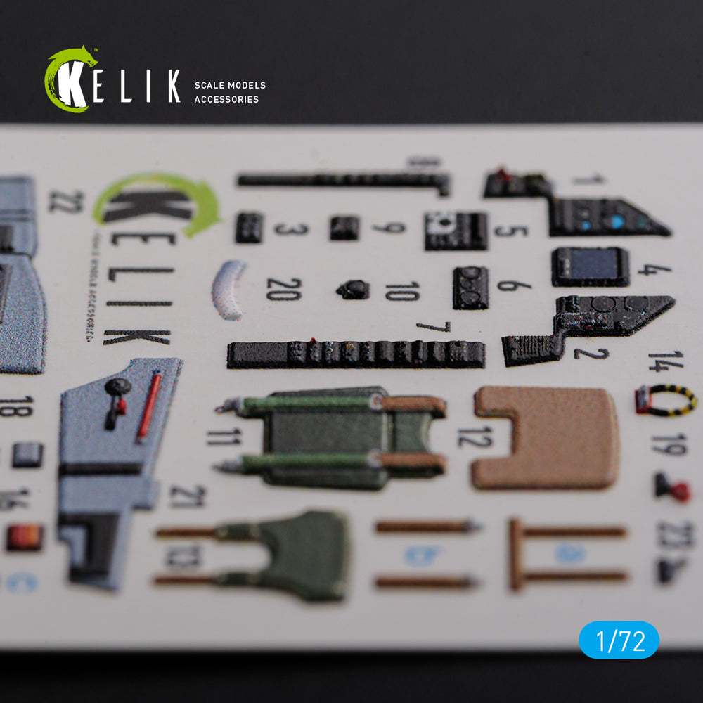 Kelik K3D72119 1:72 Dassault_Mirage 2000C interior