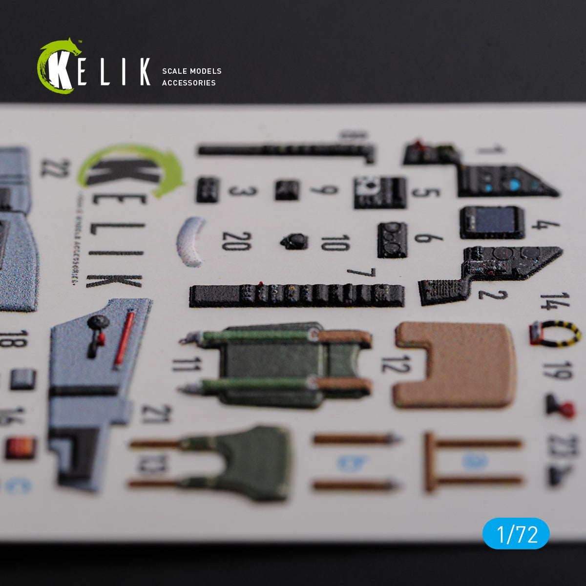 Kelik K3D72119 1:72 Dassault_Mirage 2000C interior