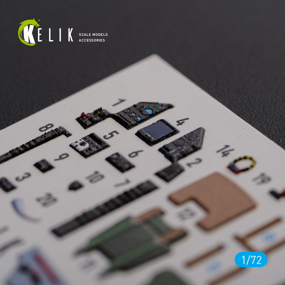 Kelik K3D72119 1:72 Dassault_Mirage 2000C interior