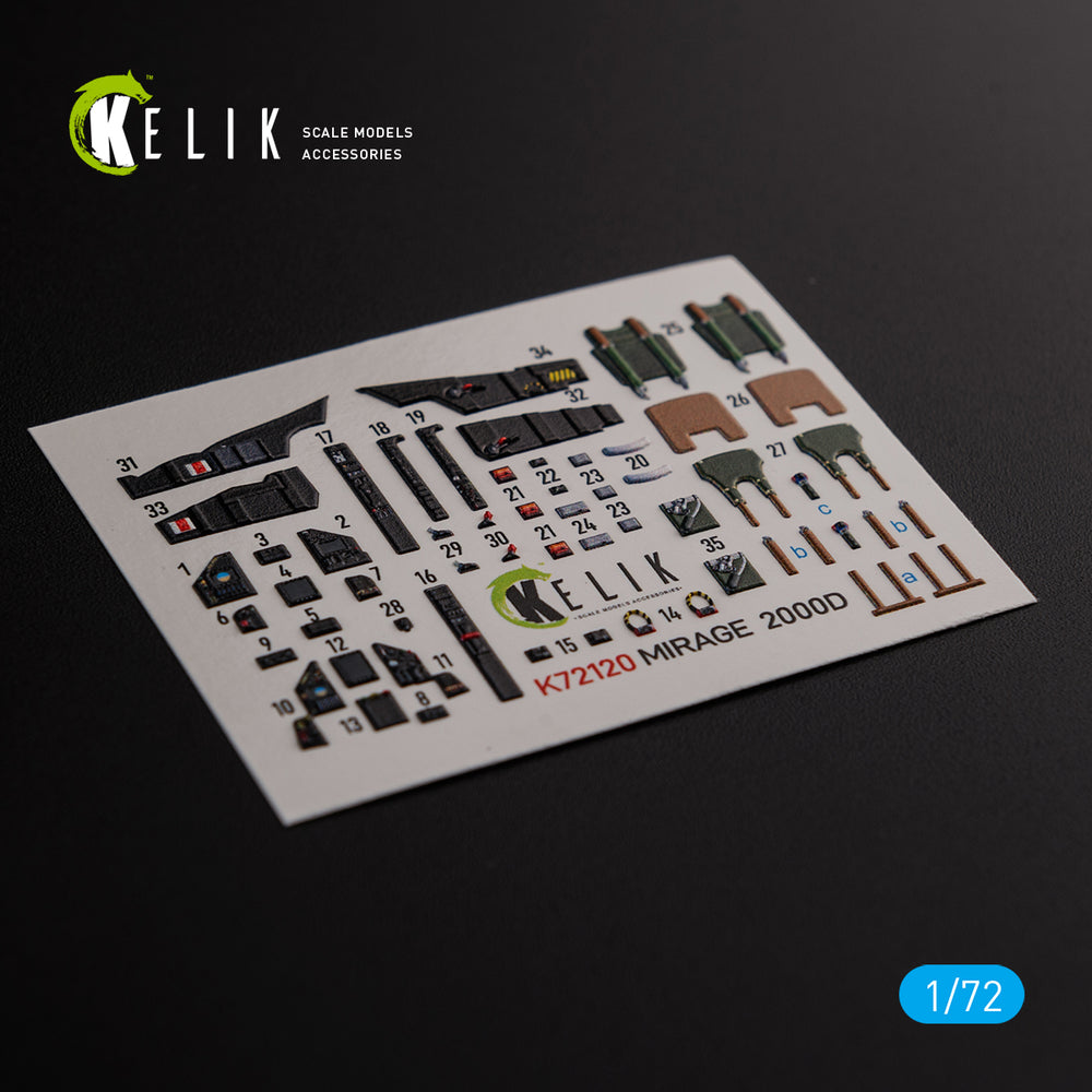 Kelik K3D72120 1:72 Dassault_Mirage 2000D interior