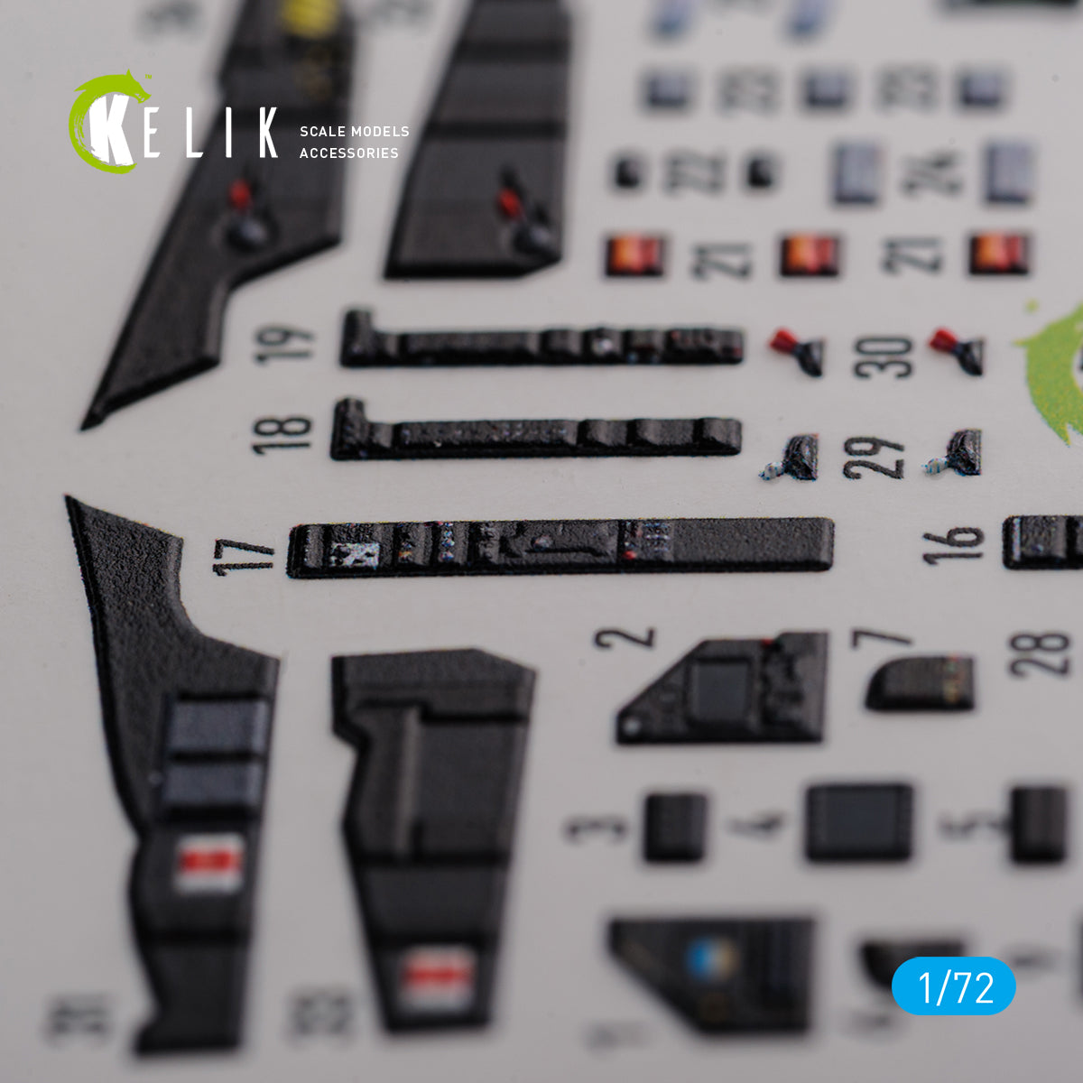Kelik K3D72120 1:72 Dassault_Mirage 2000D interior