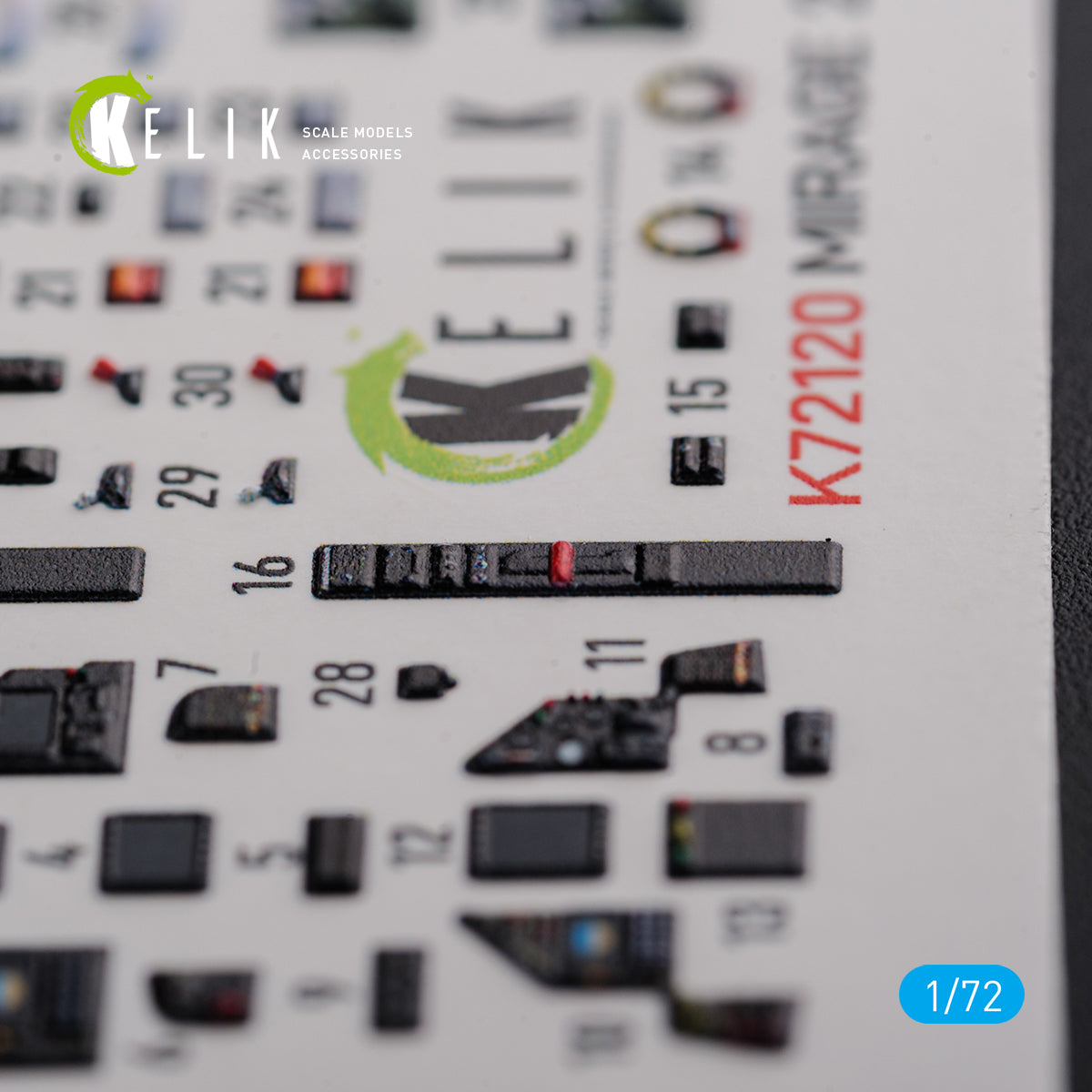 Kelik K3D72120 1:72 Dassault_Mirage 2000D interior