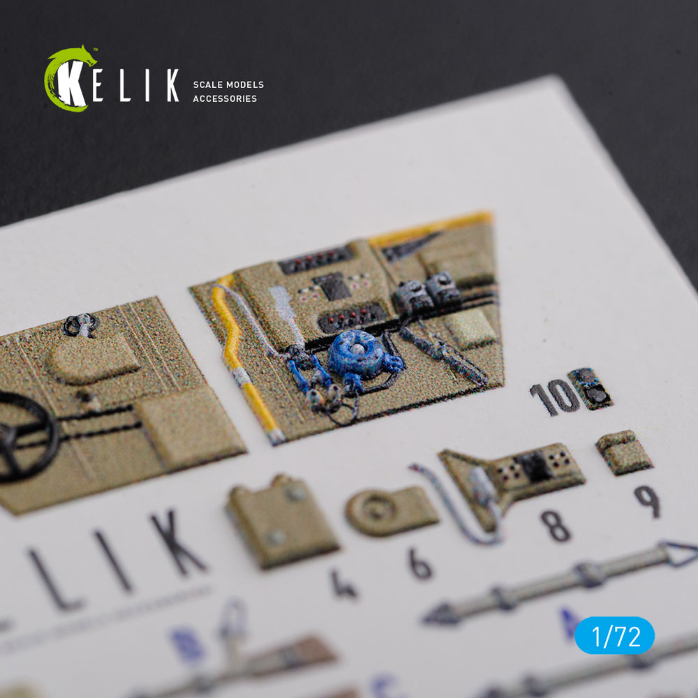 Kelik K3D72122 1:72 Messerschmitt Bf-109F-2/Bf-109F-4 reconnaissance interior