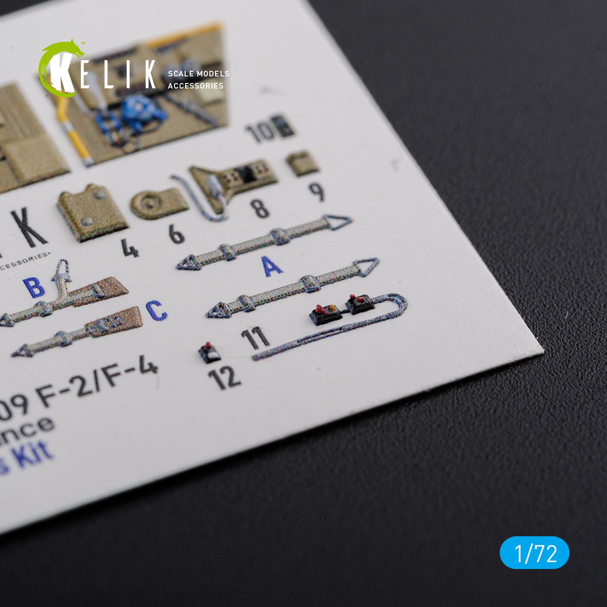 Kelik K3D72122 1:72 Messerschmitt Bf-109F-2/Bf-109F-4 reconnaissance interior