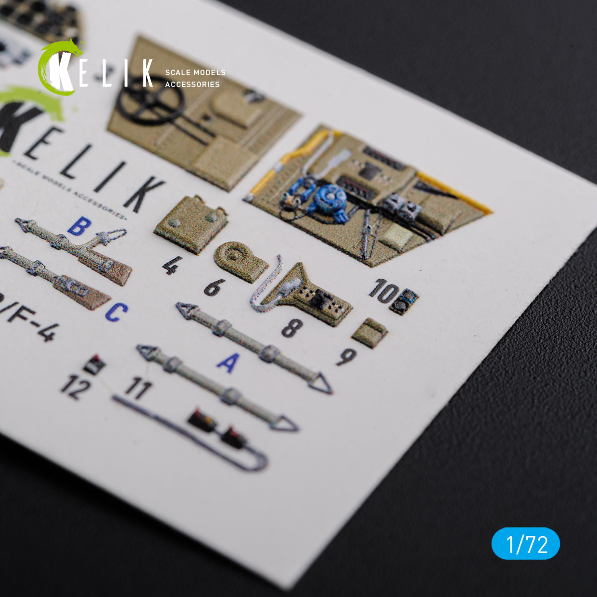Kelik K3D72122 1:72 Messerschmitt Bf-109F-2/Bf-109F-4 reconnaissance interior