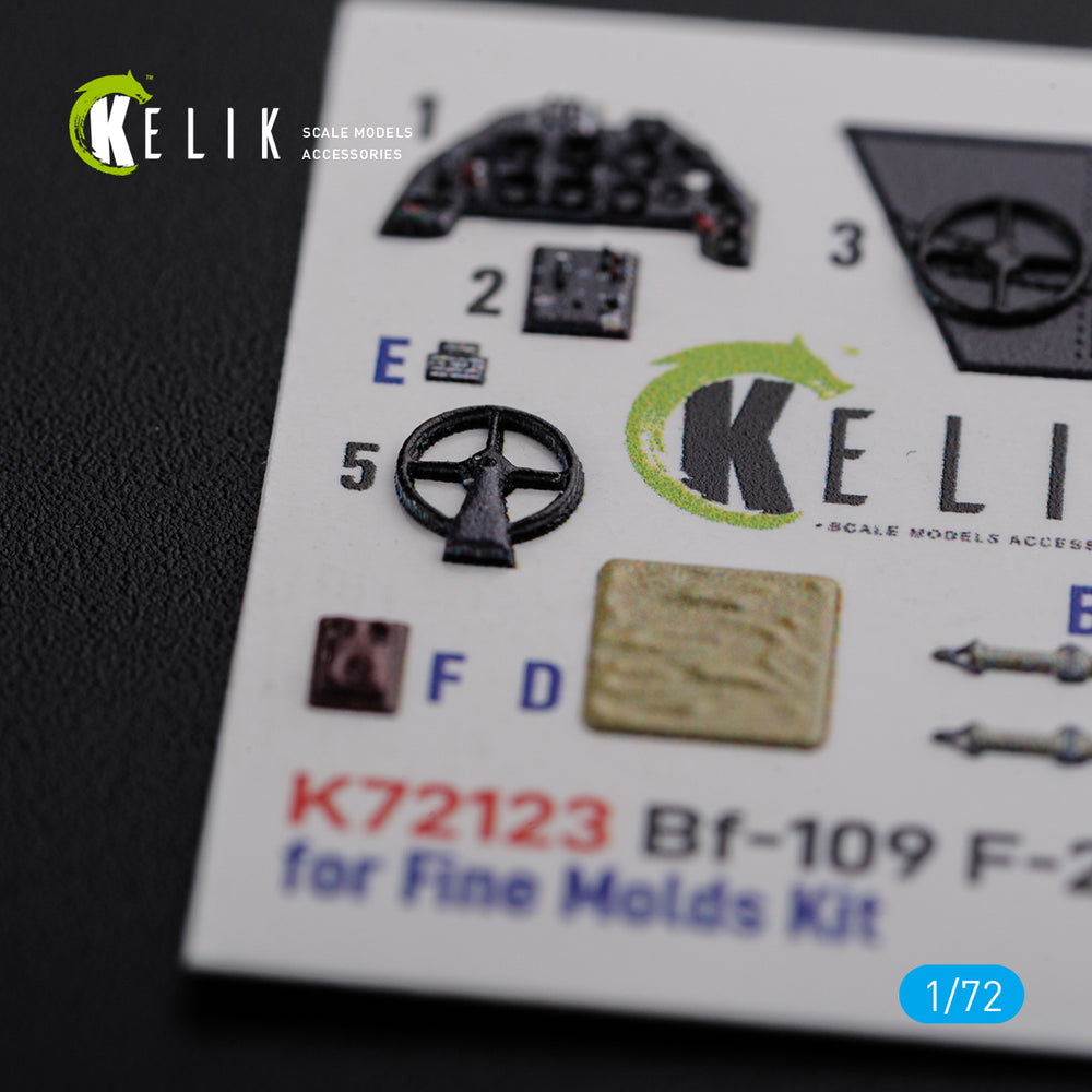 Kelik K3D72123 1:72 Messerschmitt Bf-109F-2/Bf-109F-4 interior