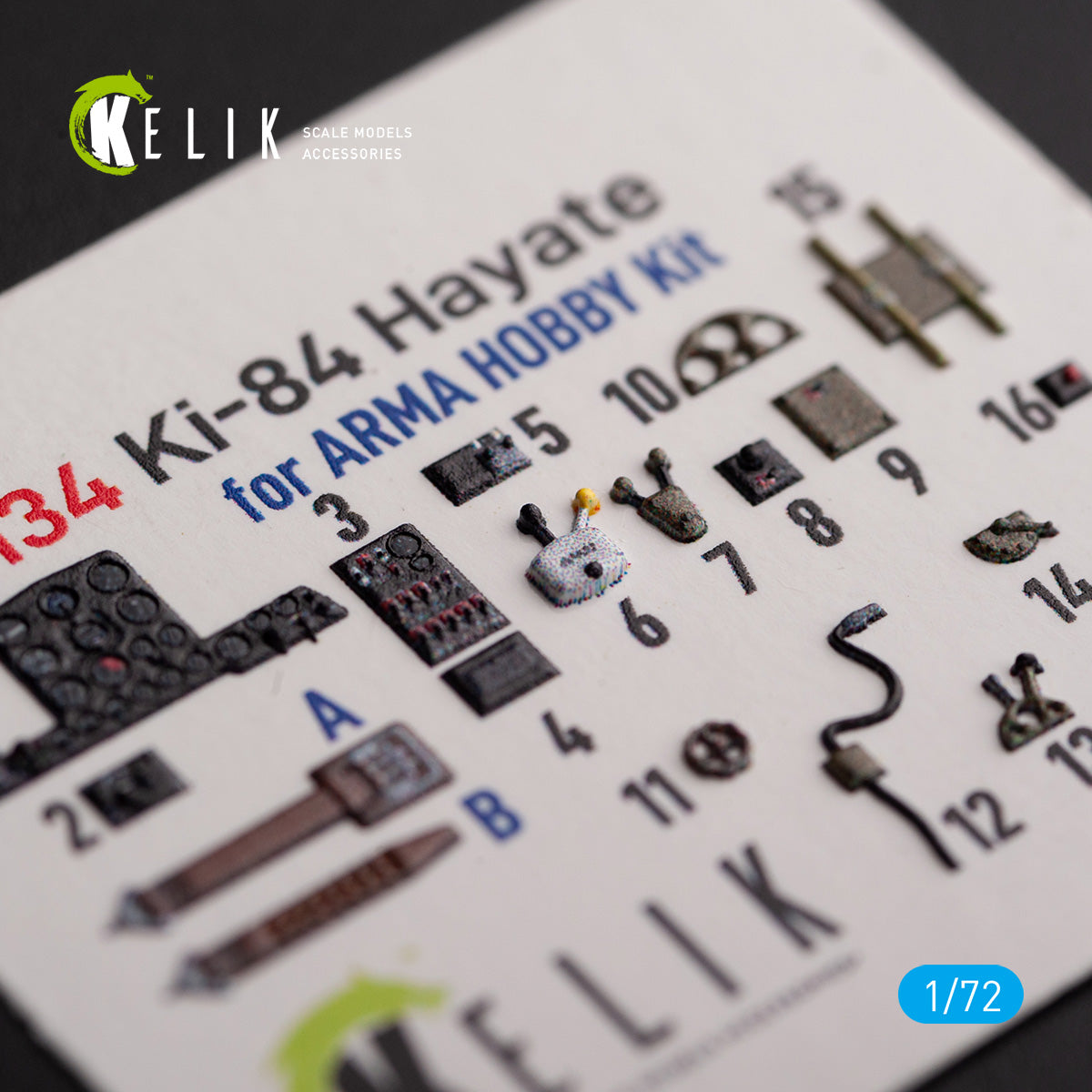 Kelik K3D72134 1:72 Ki-84 Hayate