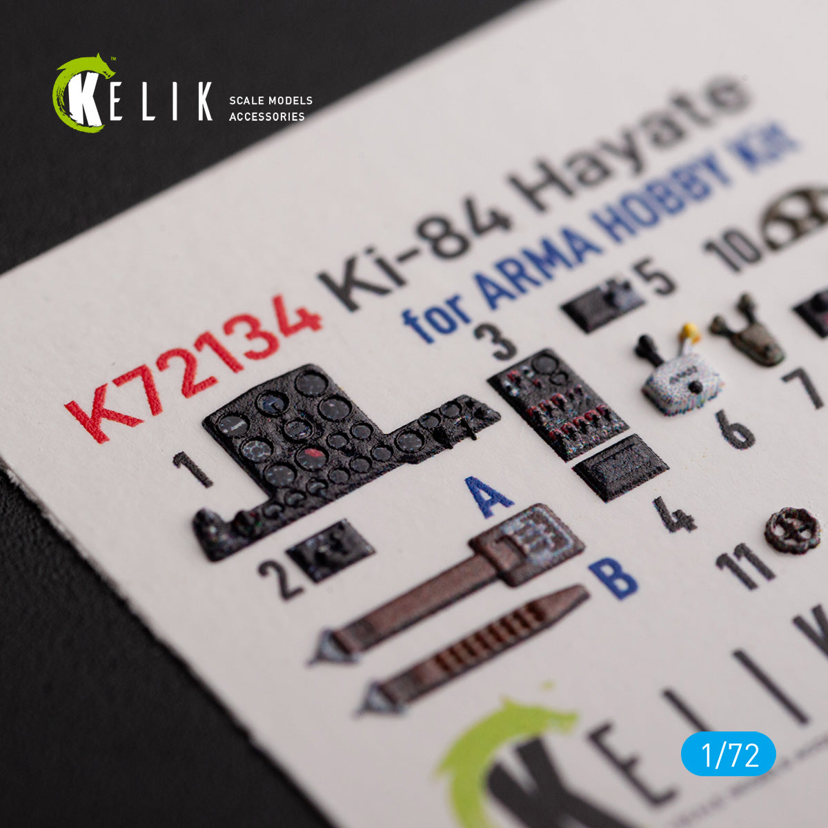 Kelik K3D72134 1:72 Ki-84 Hayate
