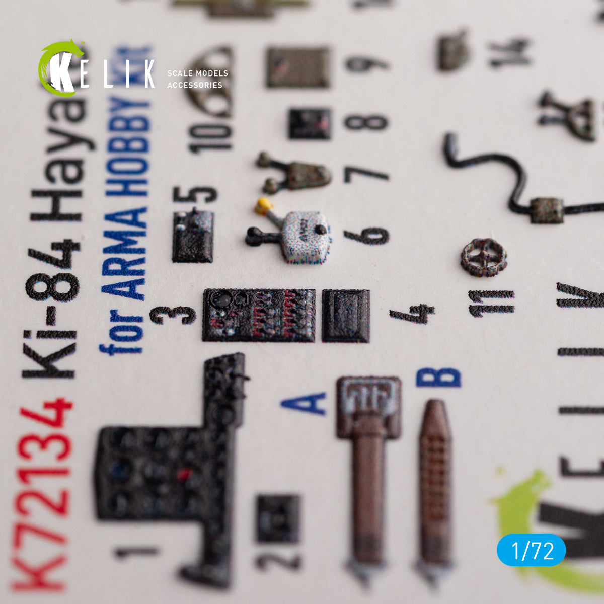 Kelik K3D72134 1:72 Ki-84 Hayate