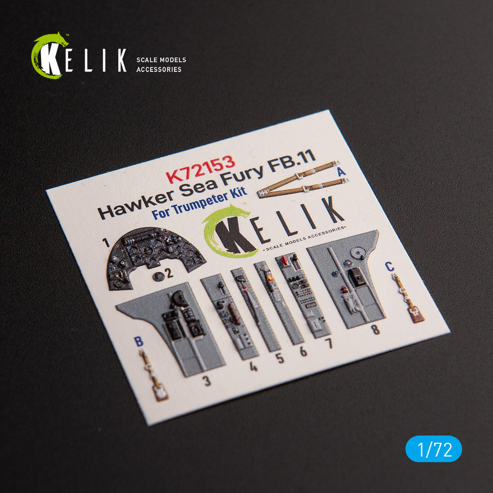 Kelik K3D72153 1:72 Hawker Sea Fury FB.11