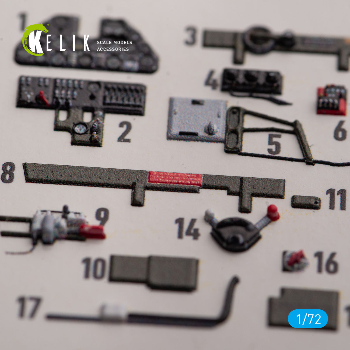 Kelik K3D72154 1:72 Curtiss P-40K