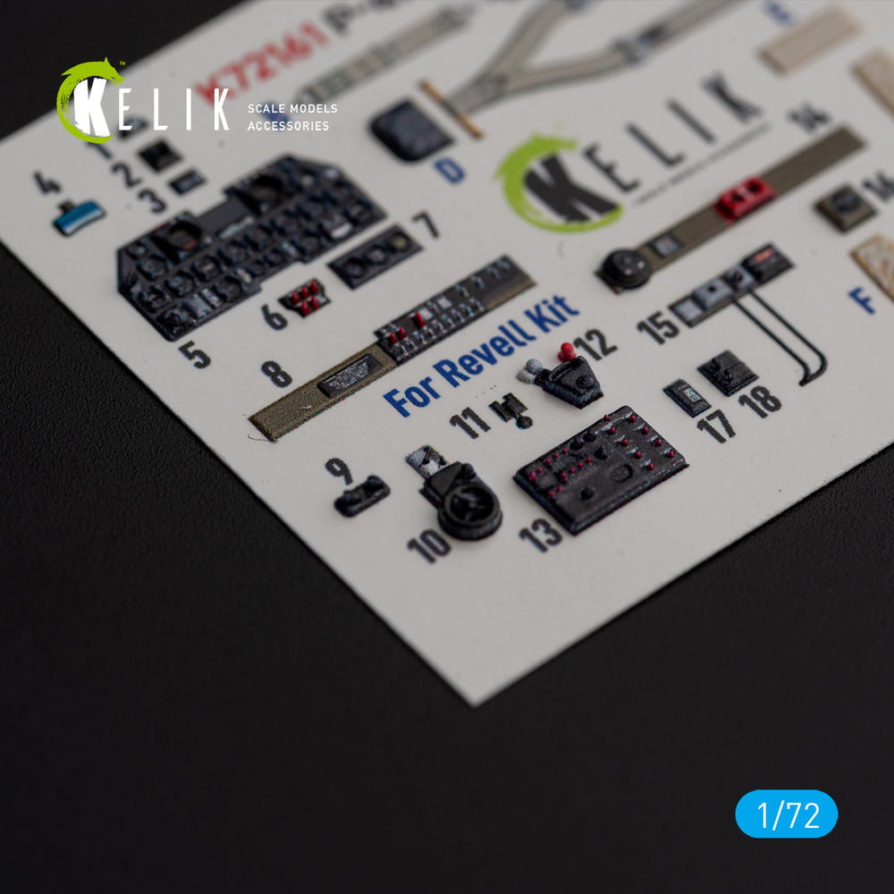 Kelik K3D72161 1:72 Republic P-47M Thunderbolt- interior 3D-decals