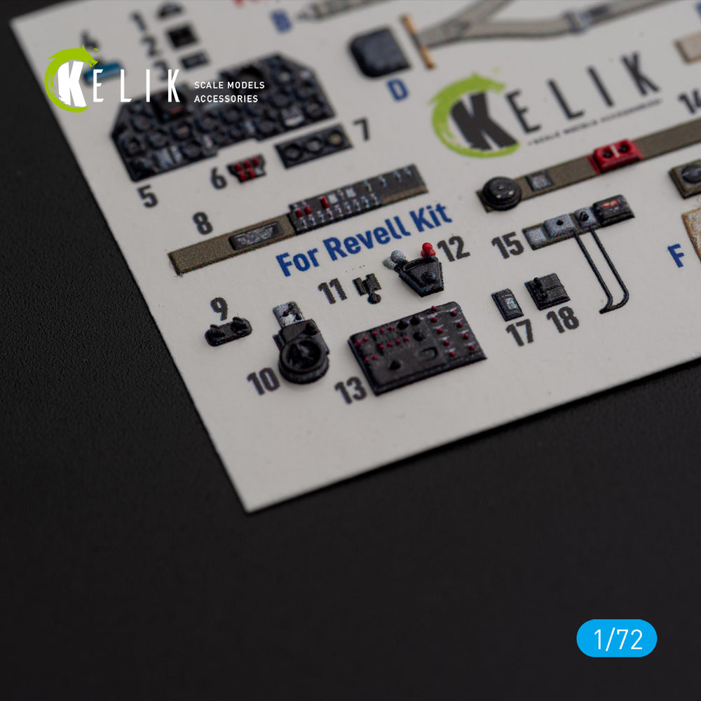 Kelik K3D72161 1:72 Republic P-47M Thunderbolt- interior 3D-decals