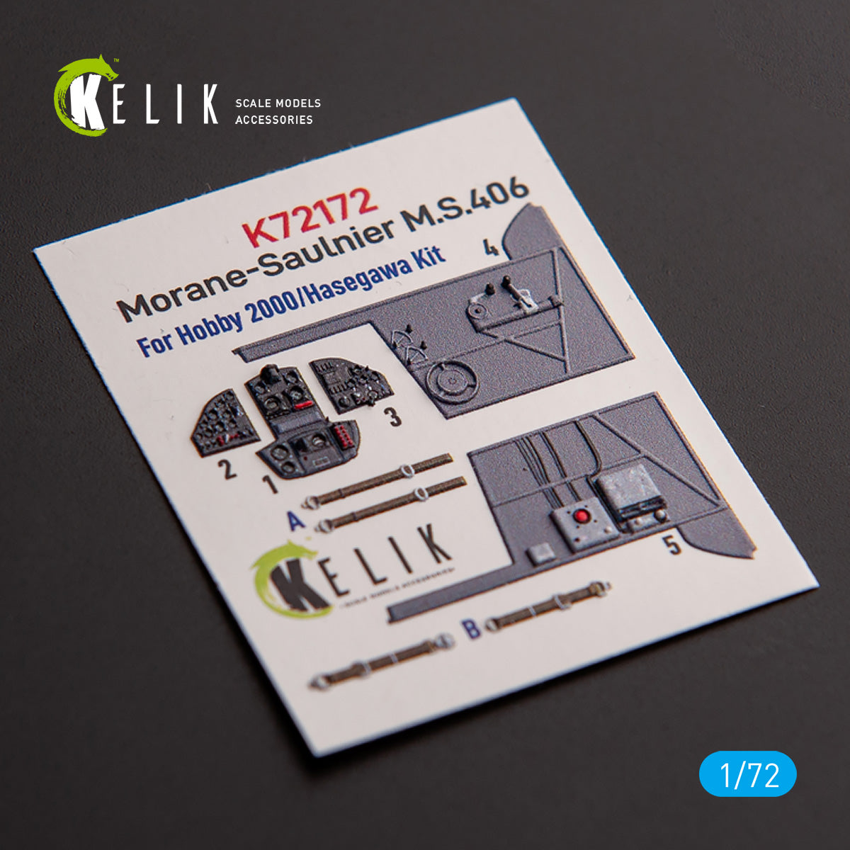 Kelik K3D72172 1:72 Morane-Saulnier MS.406
