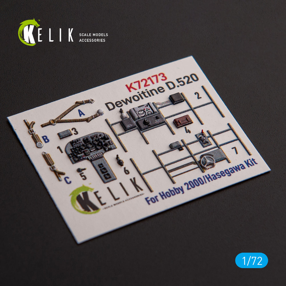 Kelik K3D72173 1:72 Dewoitine D.520