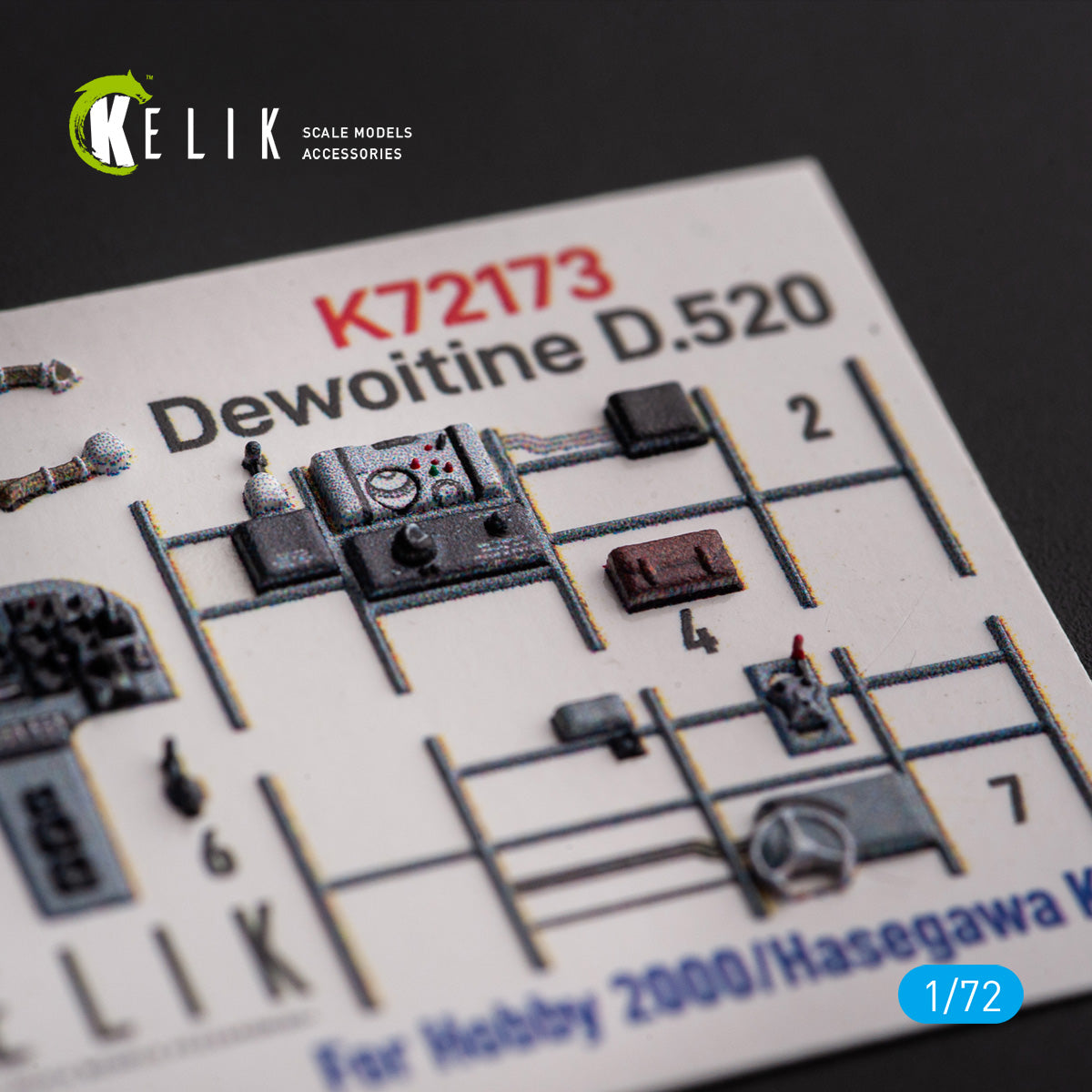 Kelik K3D72173 1:72 Dewoitine D.520