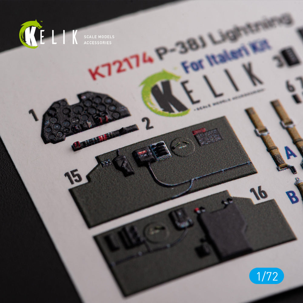 Kelik K3D72174 1:72 Lockheed P-38J "Lightning"