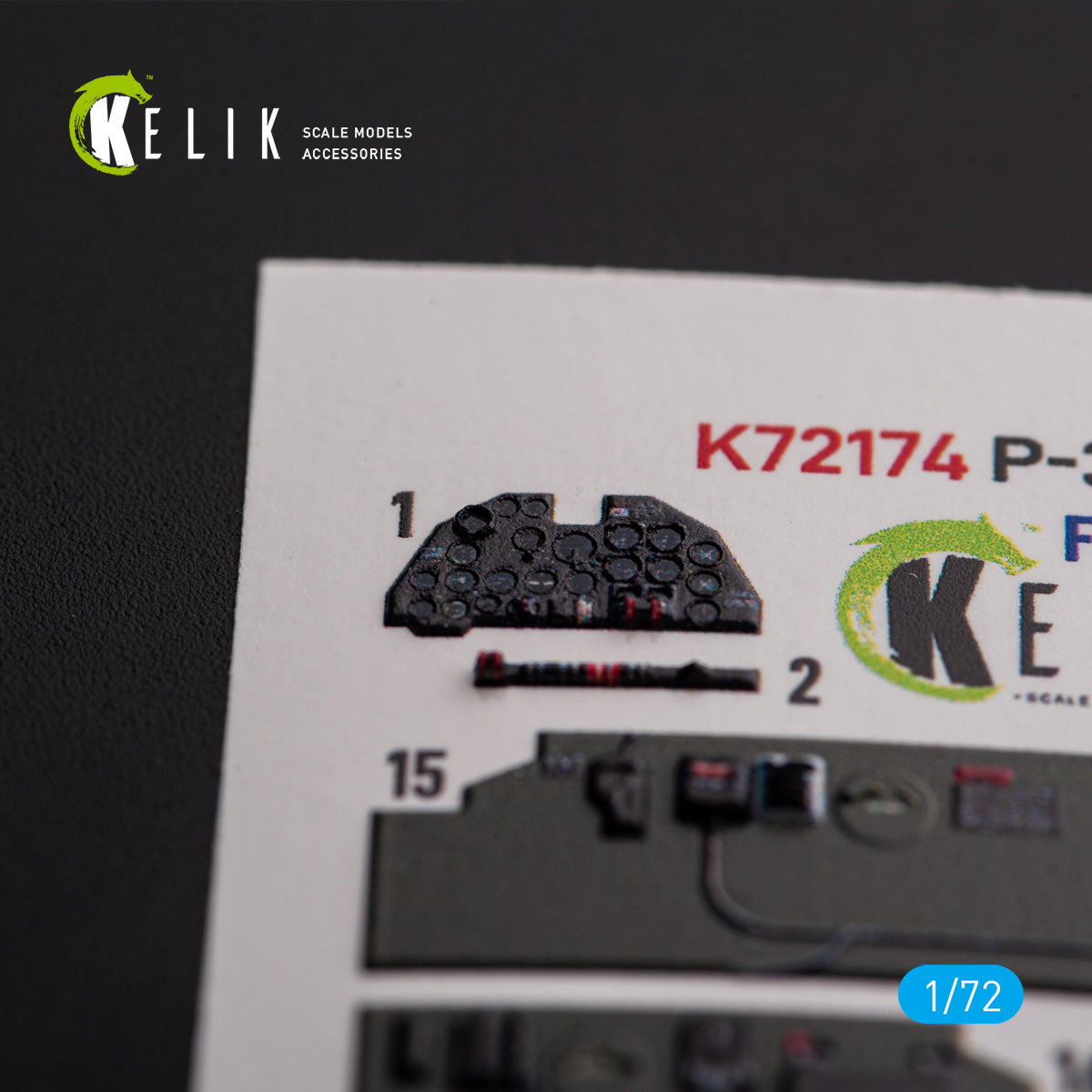 Kelik K3D72174 1:72 Lockheed P-38J "Lightning"