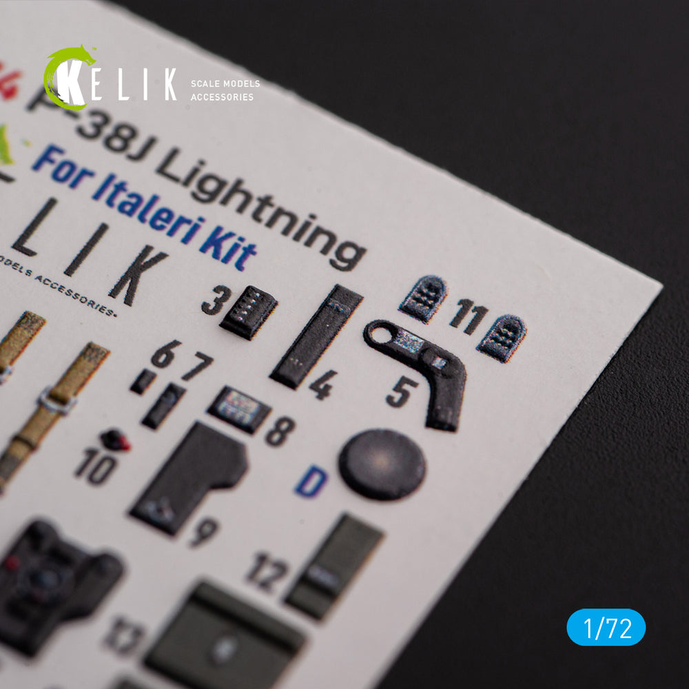 Kelik K3D72174 1:72 Lockheed P-38J "Lightning"