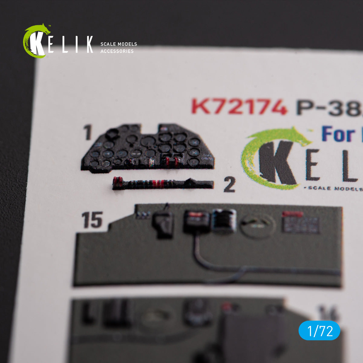 Kelik K3D72174 1:72 Lockheed P-38J "Lightning"