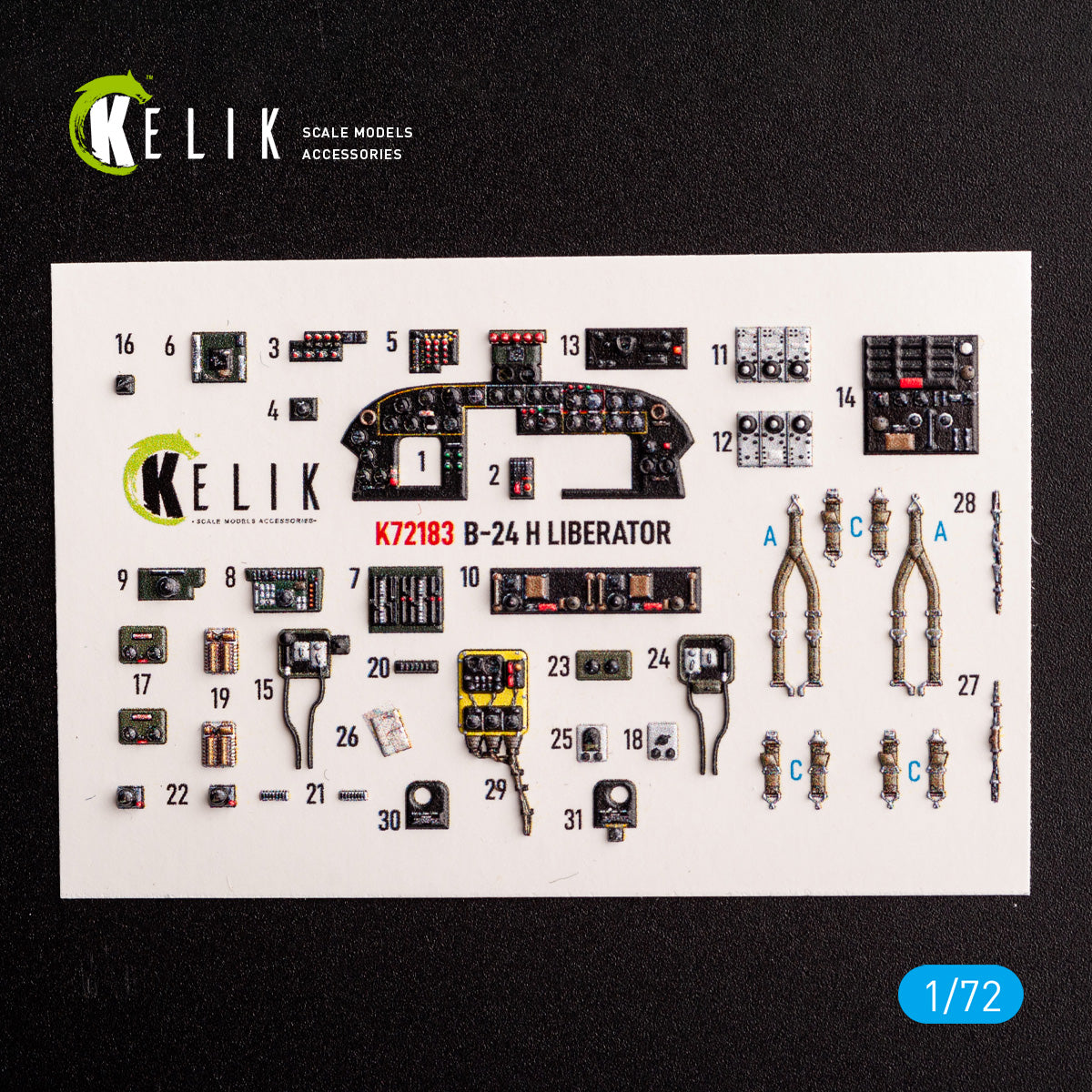 Kelik K3D72183 1:72 Consolidated B-24H Liberator