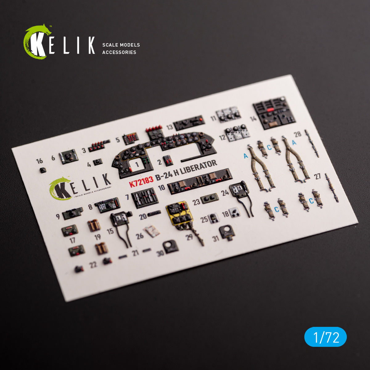 Kelik K3D72183 1:72 Consolidated B-24H Liberator