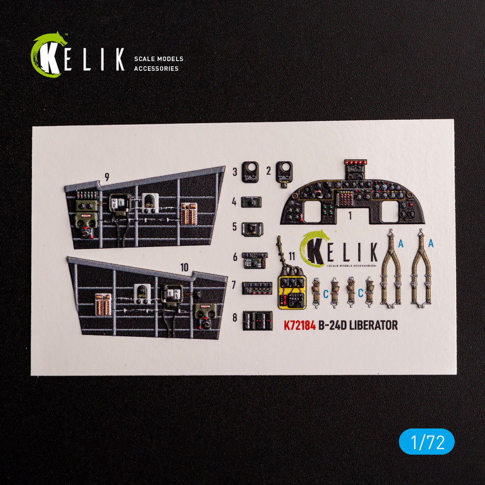 Kelik K3D72184 1:72 Consolidated B-24D Liberator