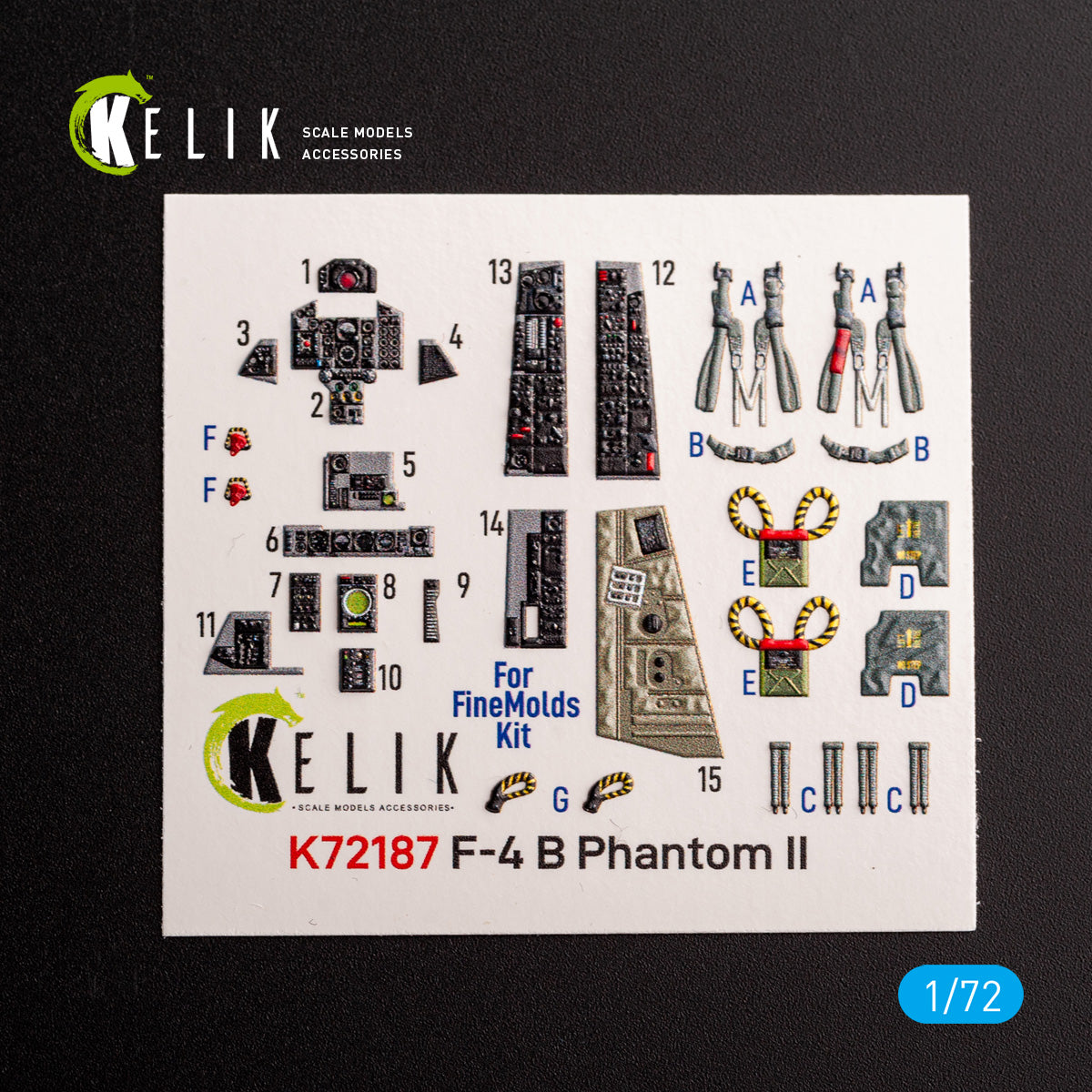 Kelik K3D72187 1:72 McDonnell F-4B Phantom