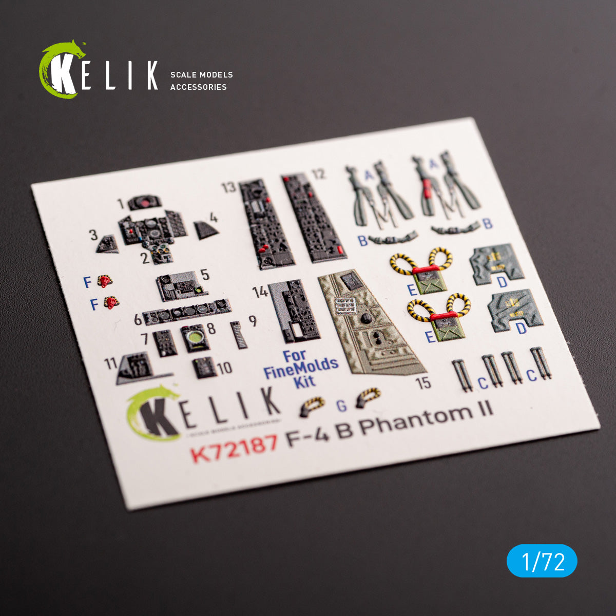 Kelik K3D72187 1:72 McDonnell F-4B Phantom