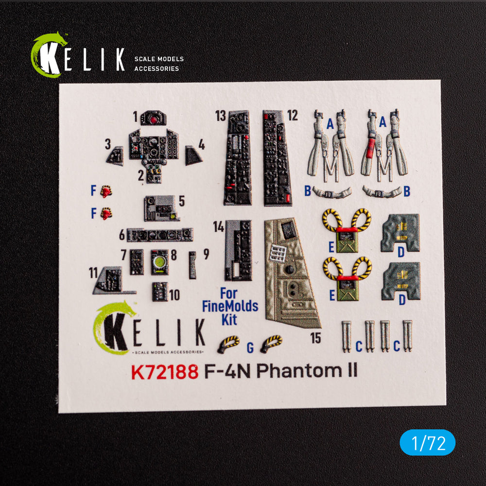 Kelik K3D72188 1:72 McDonnell F-4N Phantom