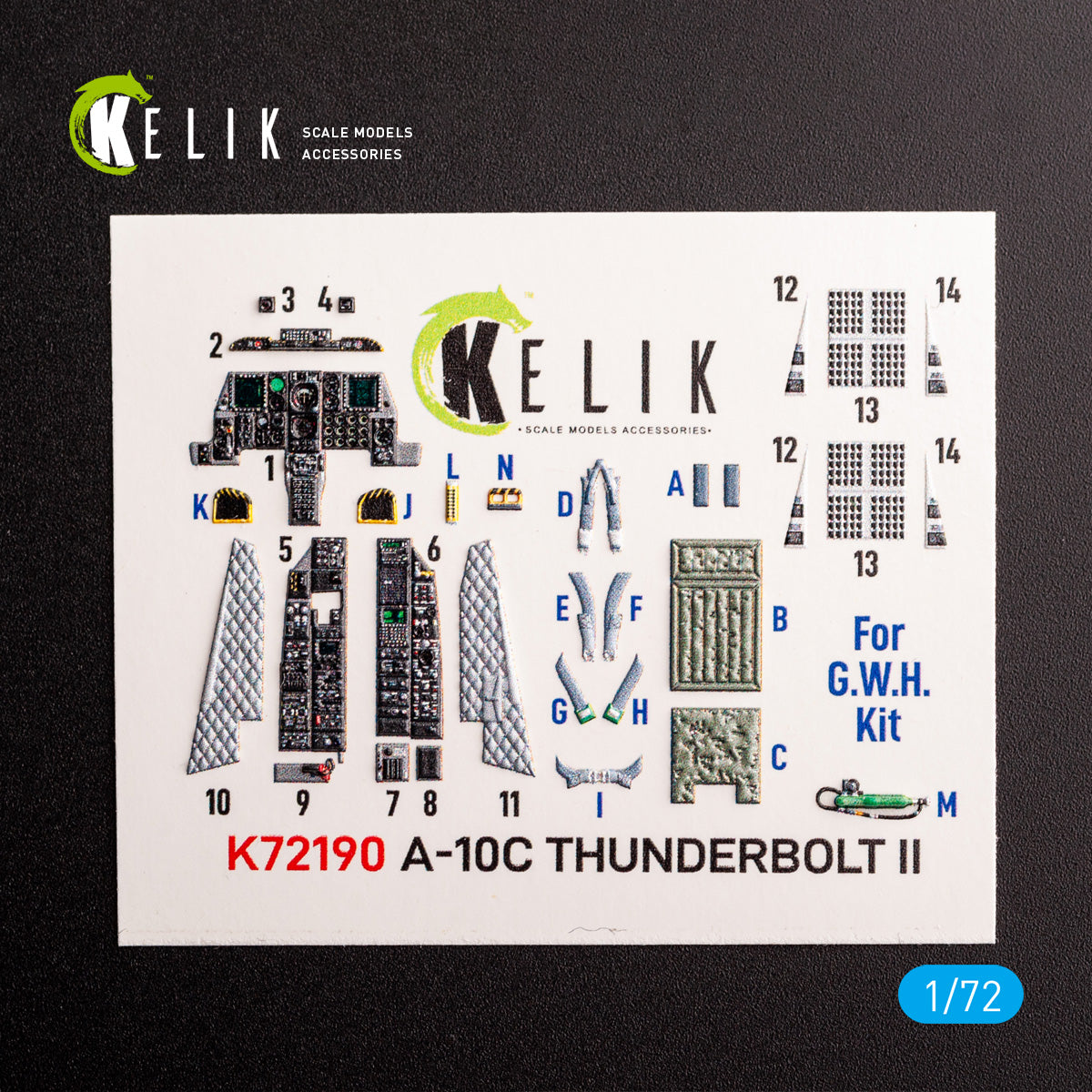 Kelik K3D72190 1:72 Fairchild A-10C Thunderbolt II