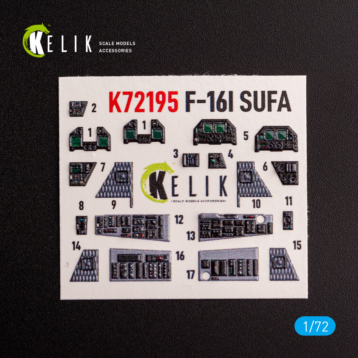 Kelik K3D72195 1:72 F-16I