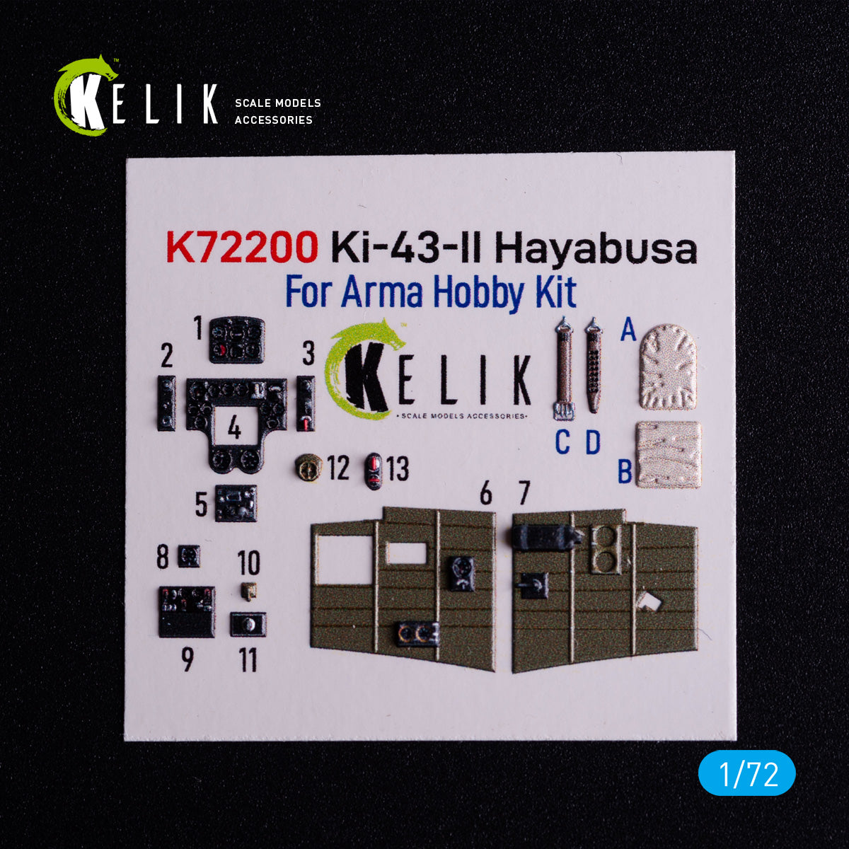 Kelik K3D72200 1:72 Nakajima Ki-43-II Hayabusa