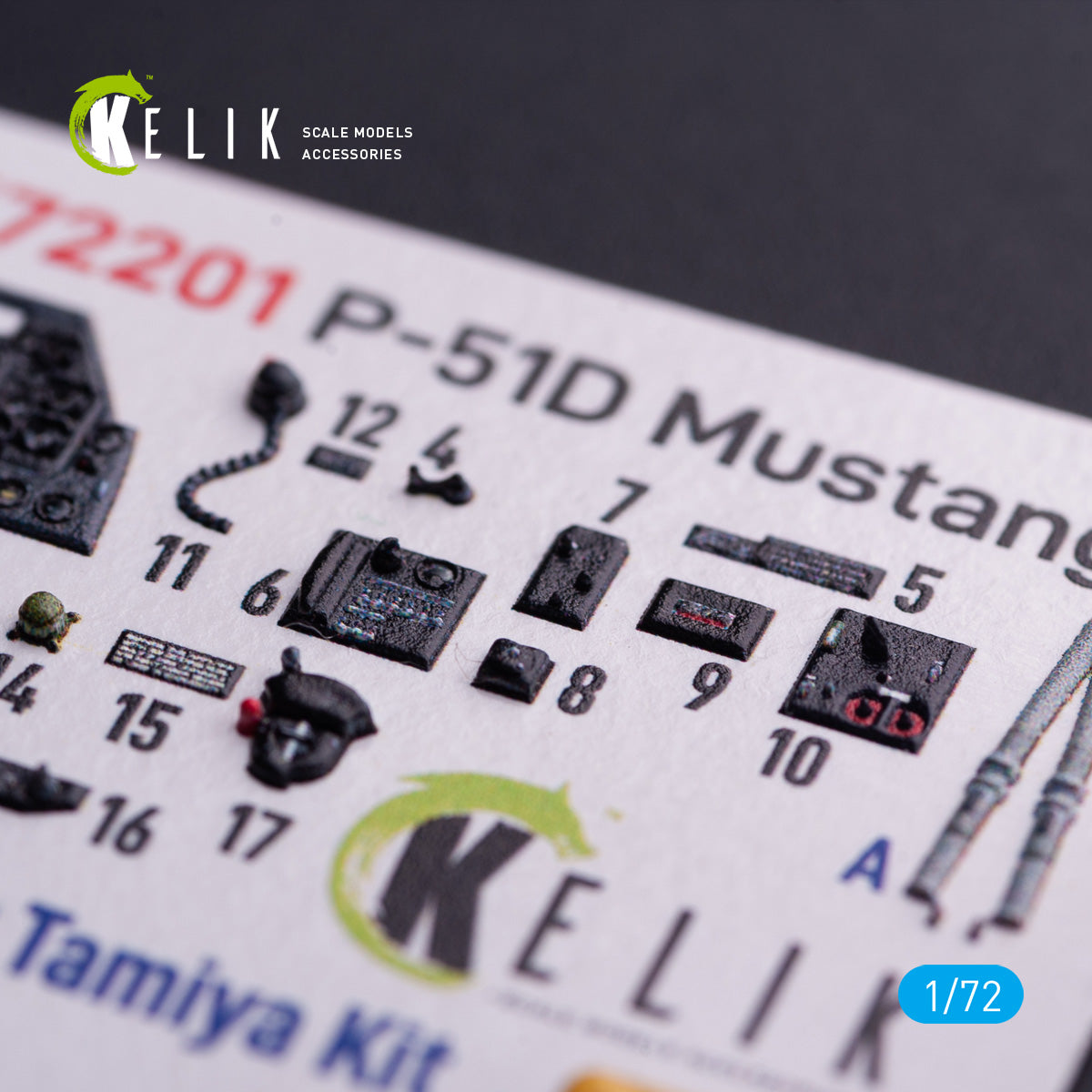 Kelik K3D72201 1:72 P-51D Mustang
