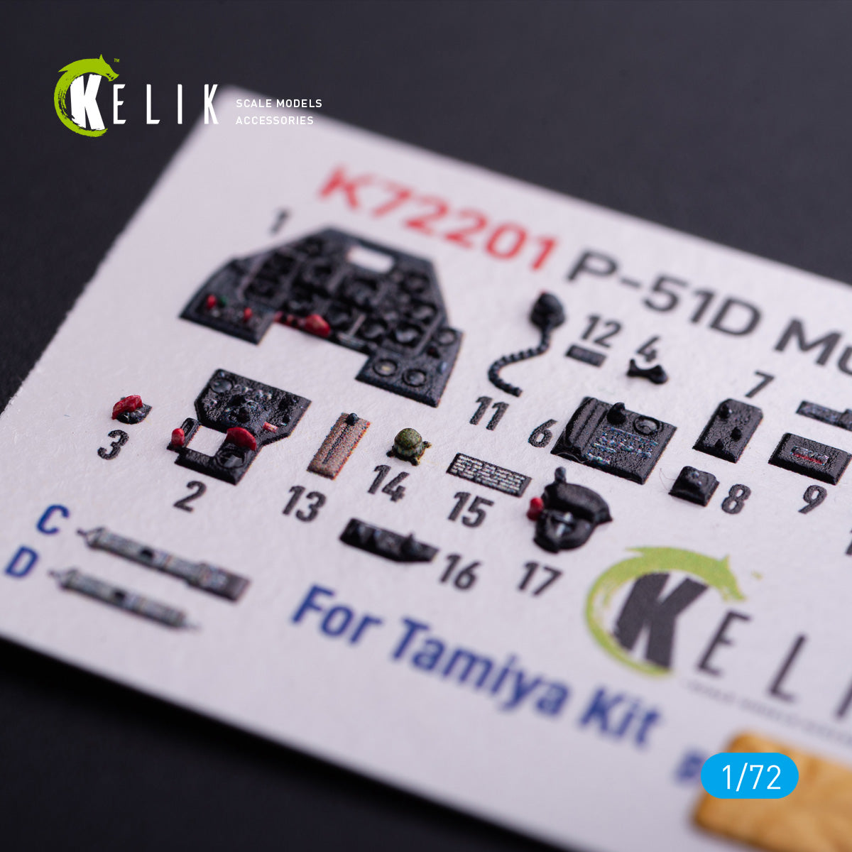 Kelik K3D72201 1:72 P-51D Mustang