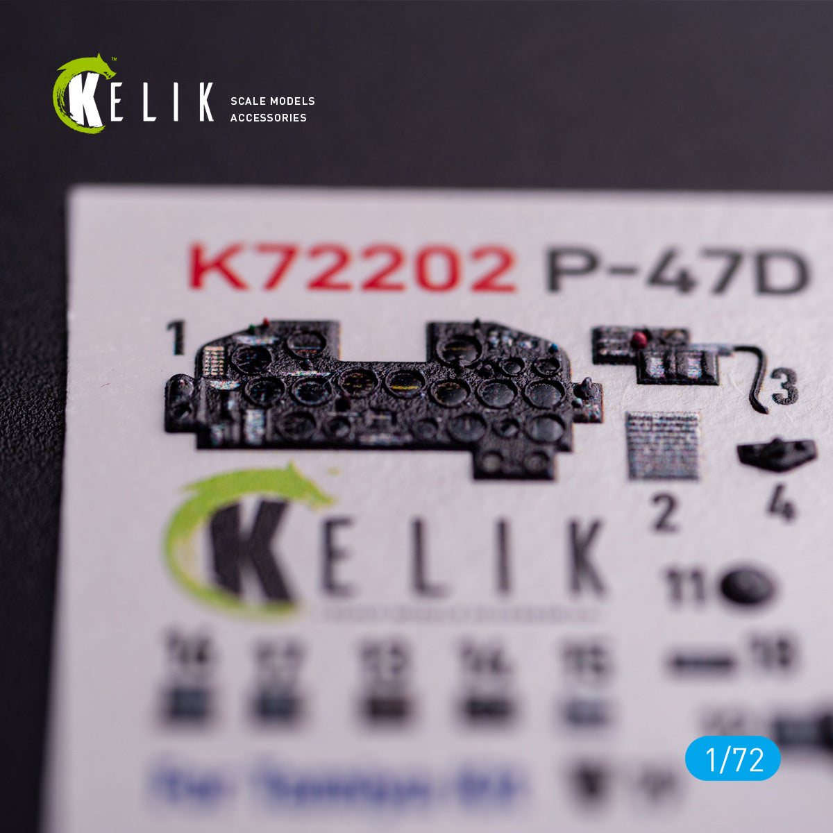 Kelik K3D72202 1:72 Republic P-47D Thunderbolt Razorback